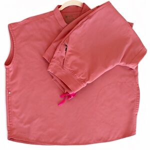 Figs Women's Scrub Set in Coral Pink